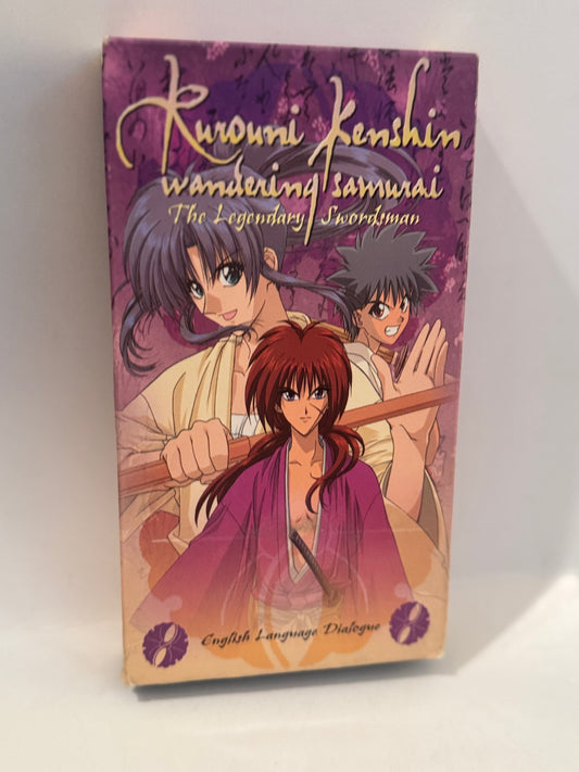 Rurouni Kenshin VHS – Dubbed – Retro Samurai Anime