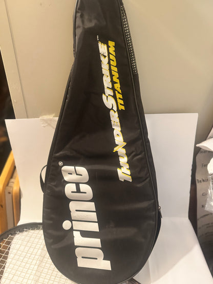 Prince Tennis Racket – Pre-Strung Red Frame with Black Grip