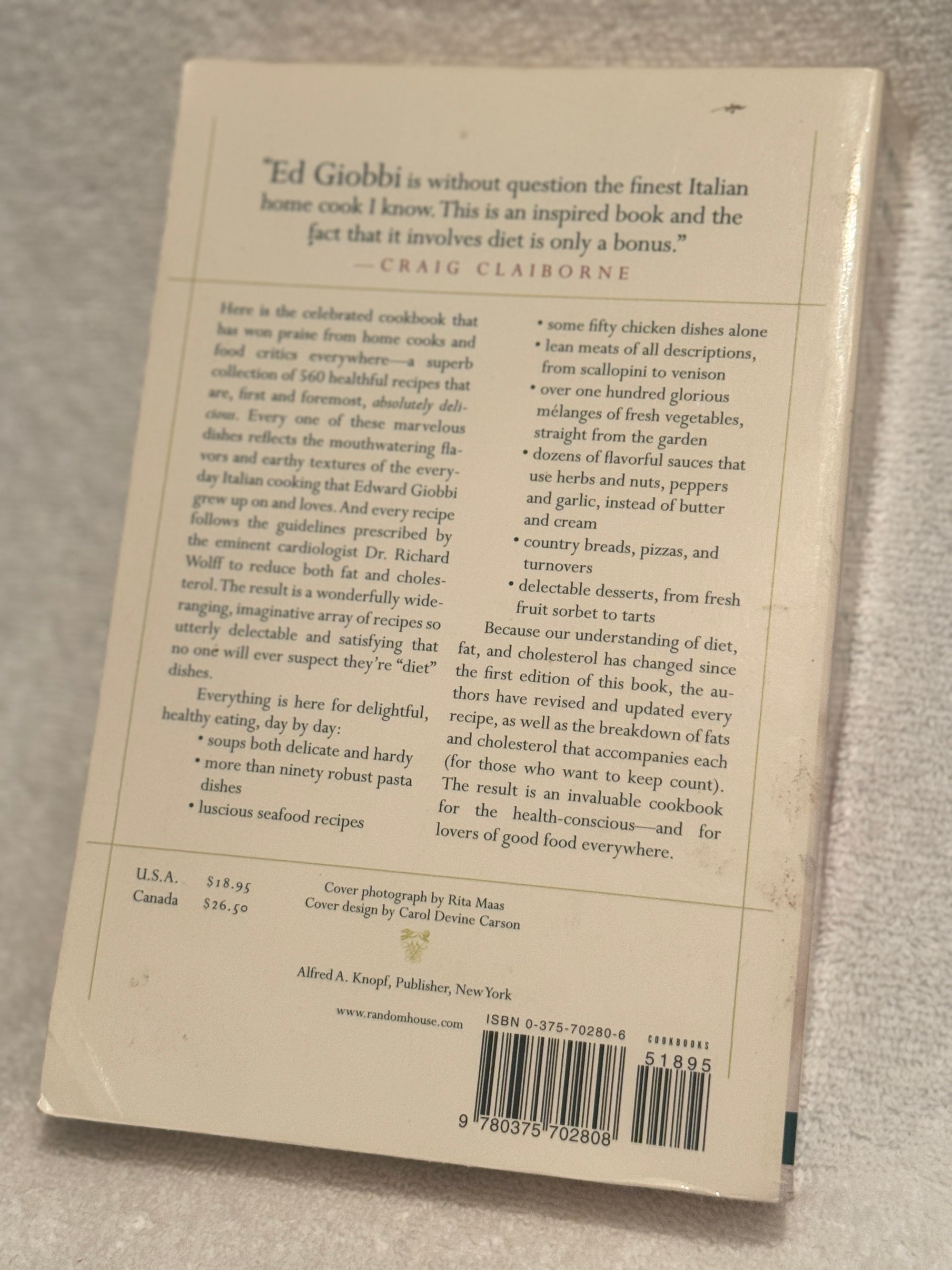 Eat Right, Eat Well - The Italian Way by Edward Giobbi & Richard Wolff