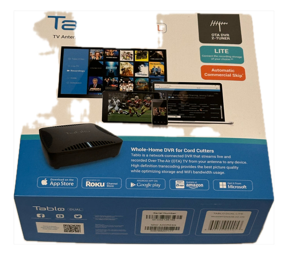 Tablo Dual LITE [TDNS2B-01-CN] Over-The-Air [OTA] Digital Video Recorder...