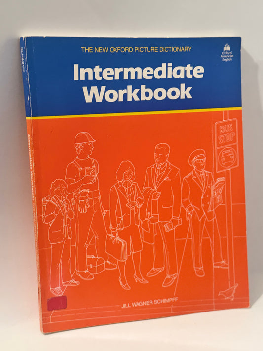 Oxford Intermediate ESL workbook cover with bus stop illustration