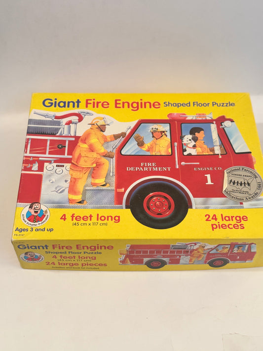 Giant Fire Truck Puzzle – 4ft Floor Fun Toy for Kids