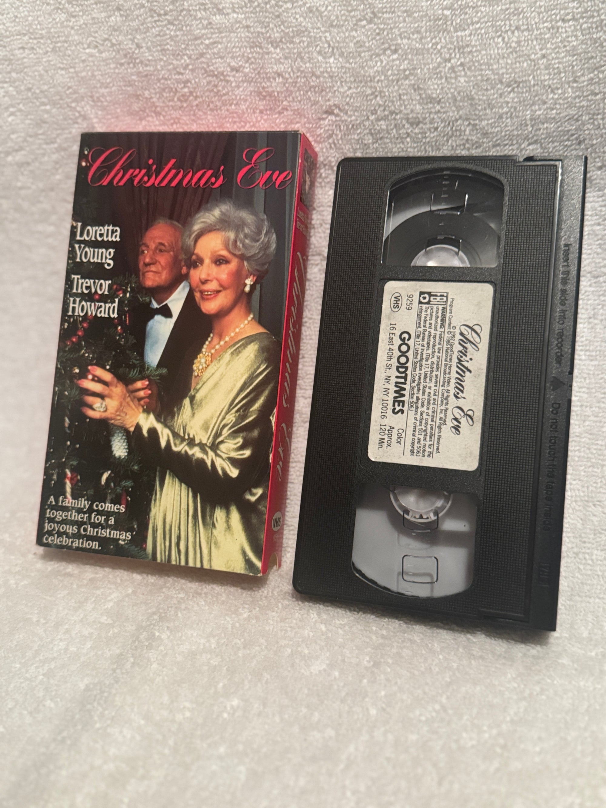 Christmas Eve" VHS – Loretta Young & Trevor Howard Holiday Classic