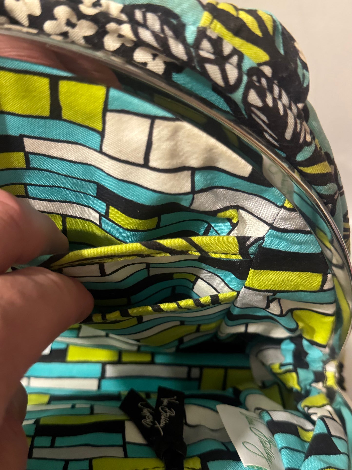 Vera Bradley Quilted Handbag in Colorful Geometric Print
