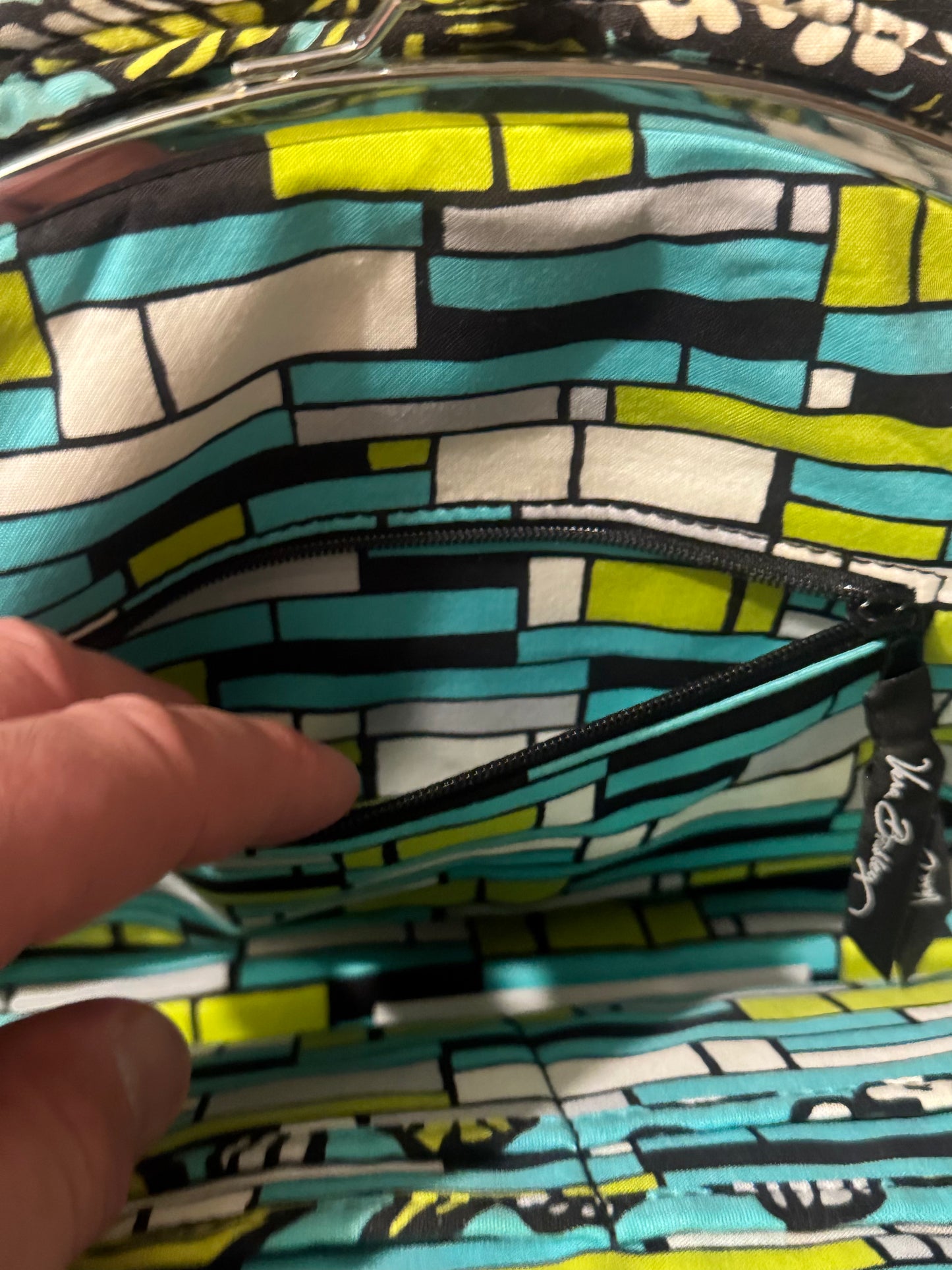 Vera Bradley Quilted Handbag in Colorful Geometric Print