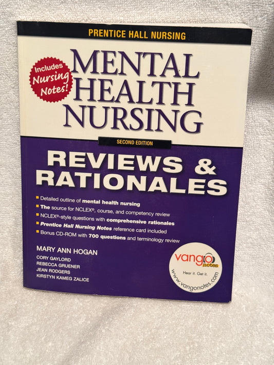 Comprehensive Mental Health Nursing Guide: Reviews & Rationales, 2nd Ed.