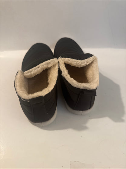 Quilted Winter Slippers – Faux Fur Lined, Slip-On Comfort