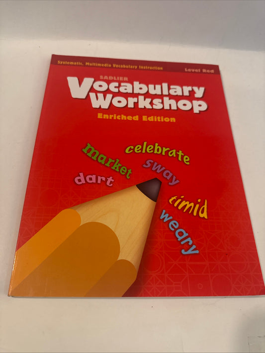 Vocabulary Workshop Level Red – Grade 2 Workbook