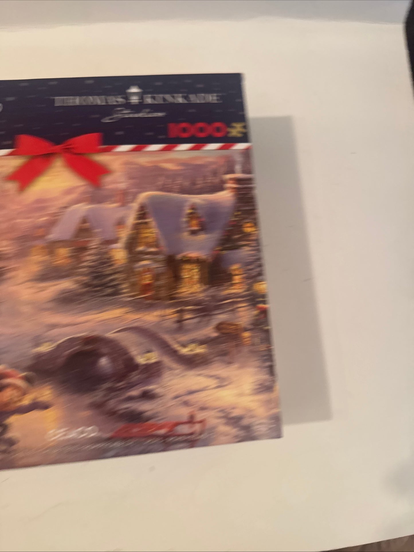 Disney Kinkade Mickey Minnie 1000pc Holiday Puzzle