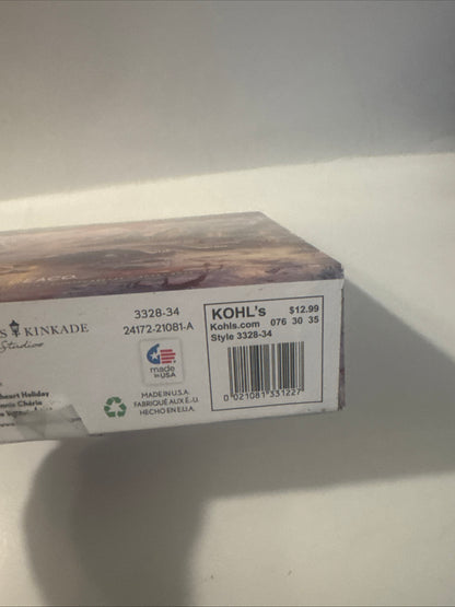 Disney Kinkade Mickey Minnie 1000pc Holiday Puzzle