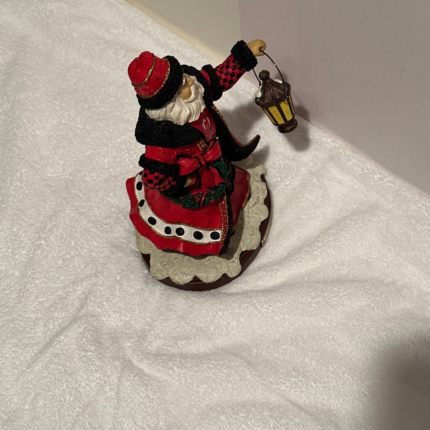 NJ Devils 4th Limited Series Memory Co. Figurine Old World Santa