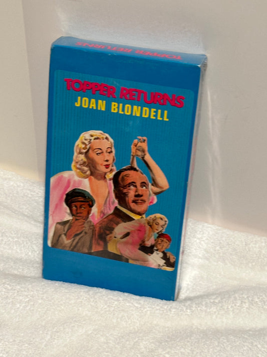 Topper Returns Joan Blondell VHS Tape - Vintage Classic Comedy Mystery