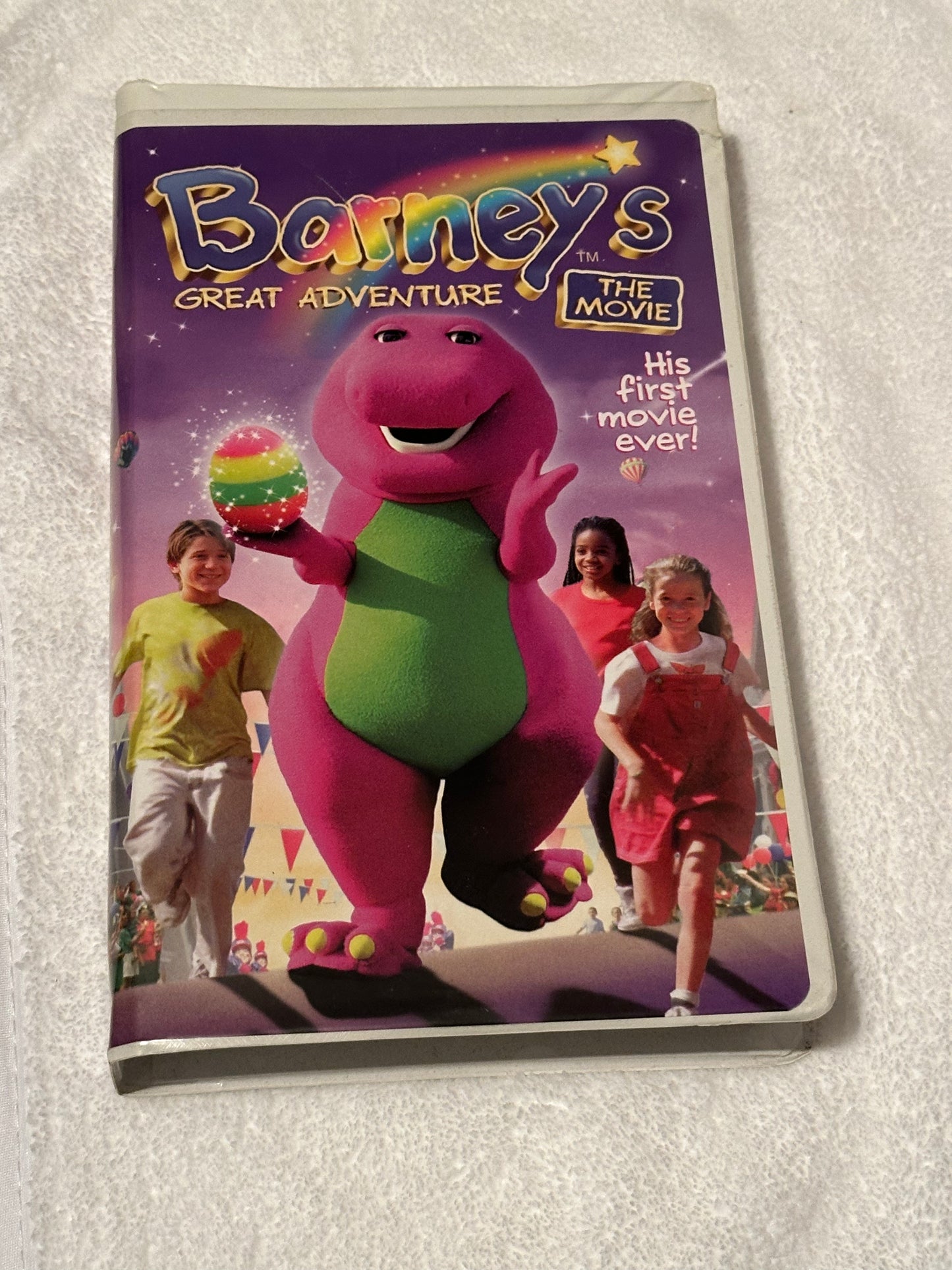 VHS Tape Barnies - Great Adventure, His First Movie Ever