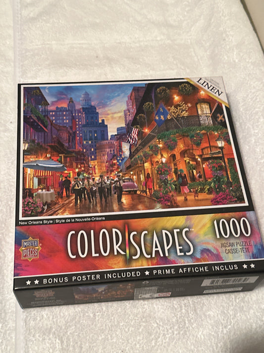 New Orleans Style 1000-Piece Linen Jigsaw Puzzle by MasterPieces