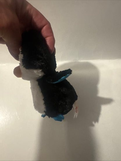 Ty‑Style Penguin Plush Toy – Black White Blue Soft Cute 6 Inch
