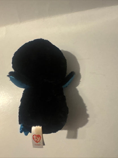 Ty‑Style Penguin Plush Toy – Black White Blue Soft Cute 6 Inch
