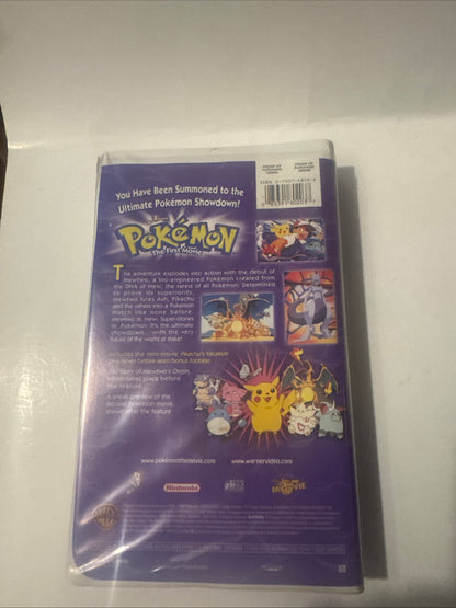 Pokémon The First Movie VHS 1999 Mewtwo vs Mew Vintage Tape