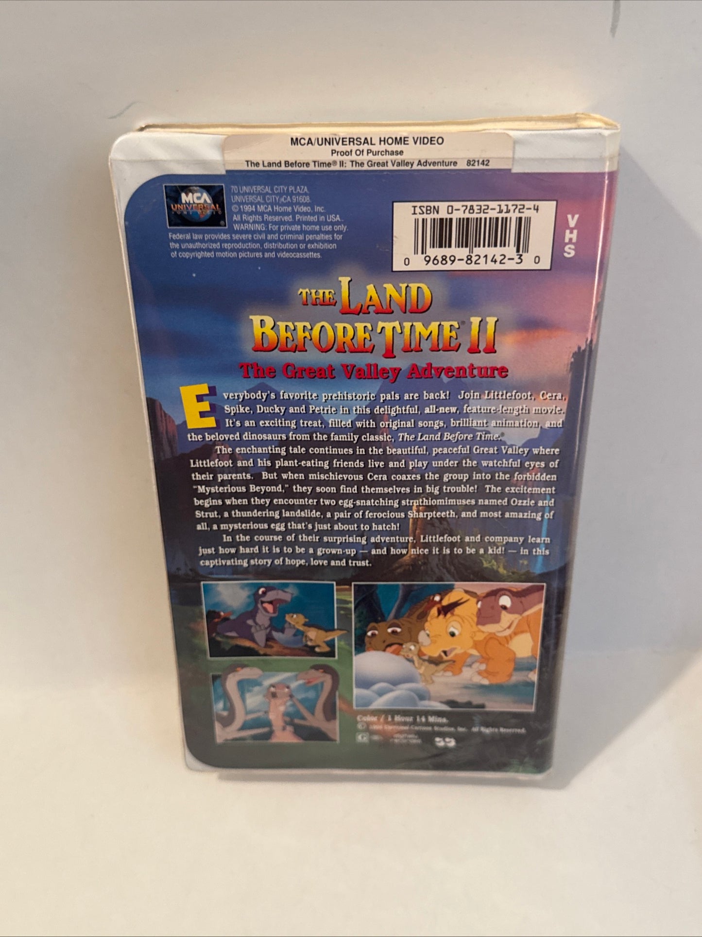 Land Before Time II VHS | Great Valley Adventure | MCA Hi‑Fi