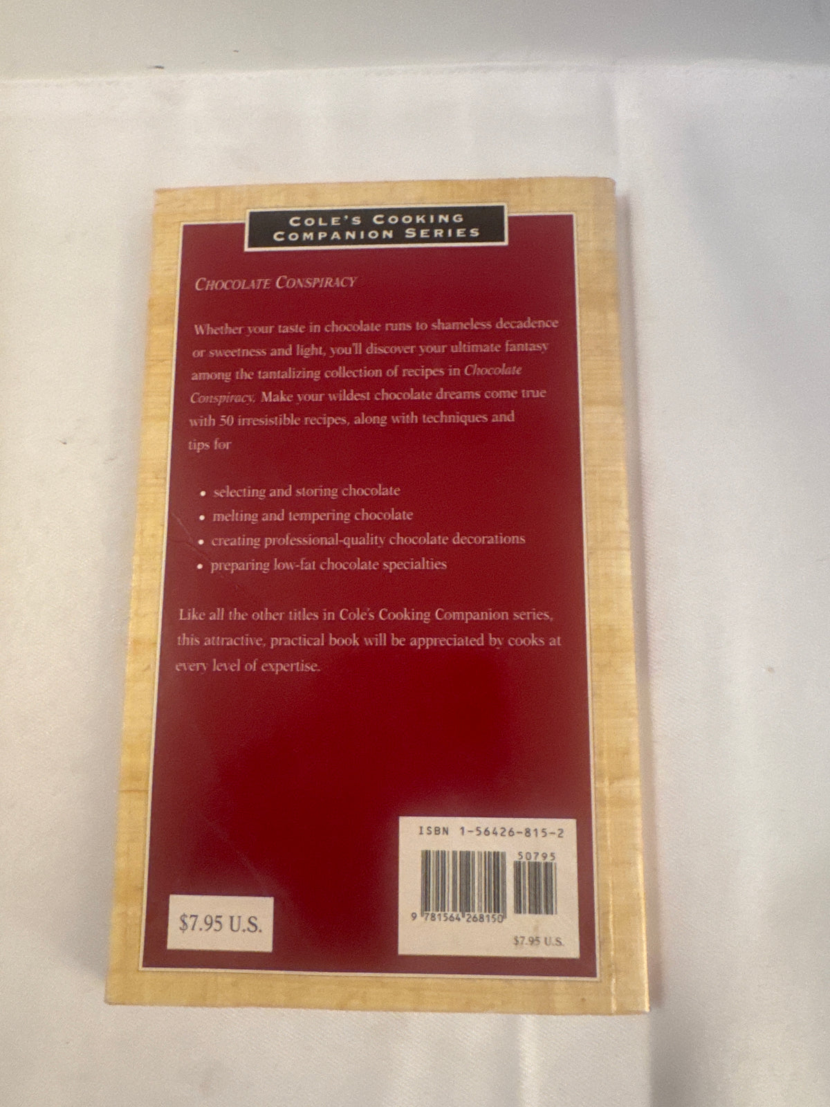 Chocolate Conspiracy Cookbook – 30 Chocolate Recipes – Cole's Cooking Companion