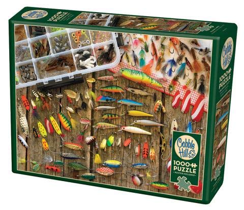 Cobblehill 80058 1000 pc Fishing Lures Puzzle, Various