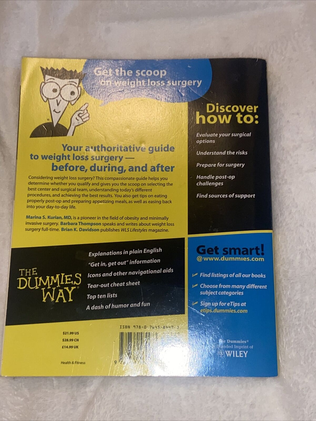Weight Loss Surgery for Dummies by Marina S. Kurian, Brian K. Davidson, Barbara