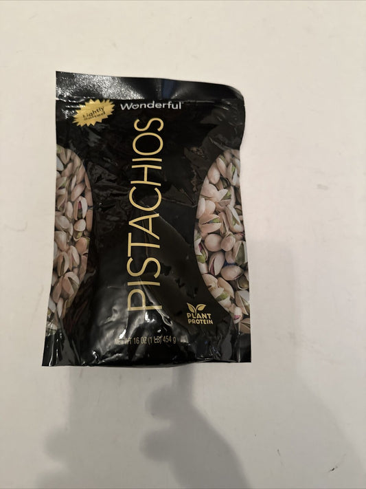 Wonderful Pistachios In-Shell Lightly Salted Nuts 16 Oz Gluten Free Good Sour...