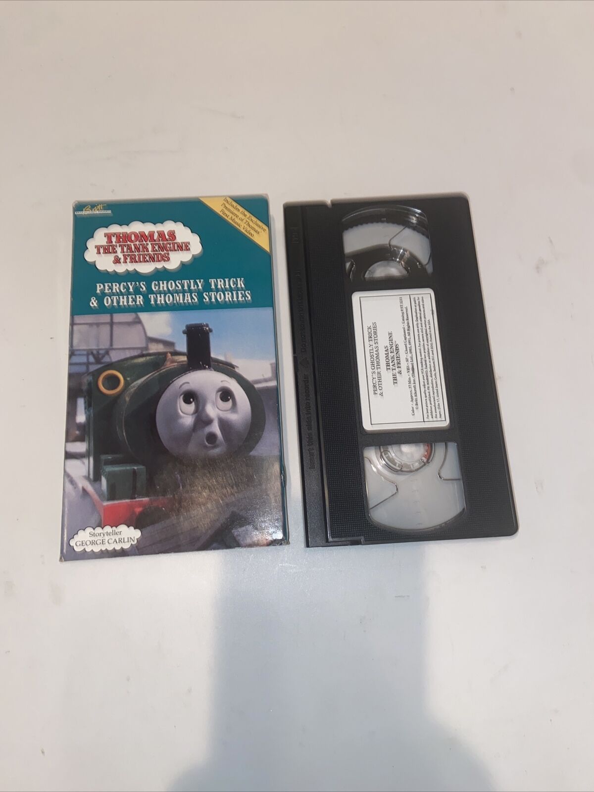 Thomas The Tank Engine & Friends-Percy’s Ghostly Trick(VHS 1991)RARE-SHIP N 24HR