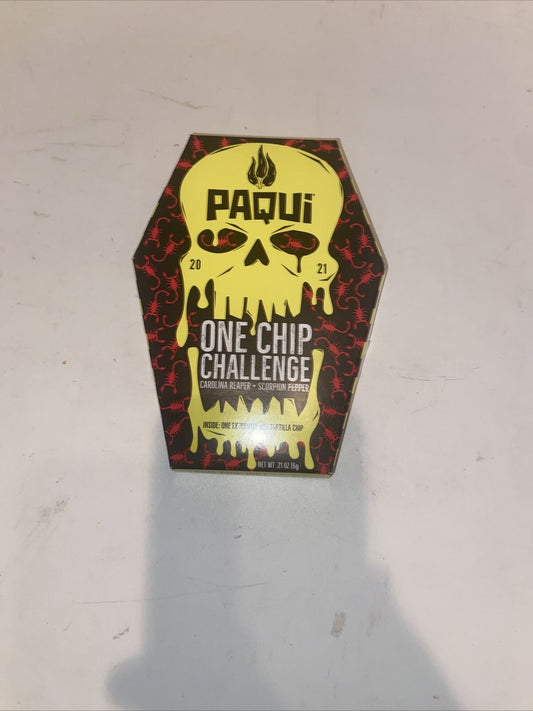 One Chip Challenge  Paqui Carolina Reaper Pepper 2021 Worlds Hottest