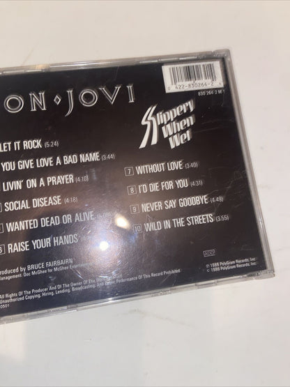 Slippery When Wet by Bon Jovi (CD, 1986, Mercury)