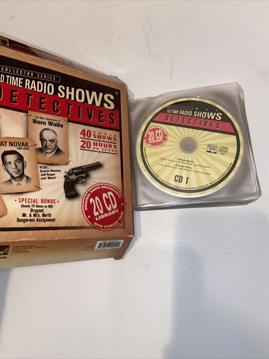Old Time Radio Shows Detectives 20 CD Set Collector Series 2004