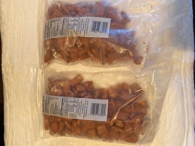 Honey Roasted PECANS - Case of 12, 8oz Bags -fresh high quality