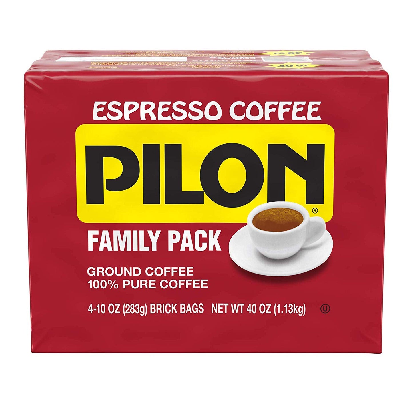 Cafe Pilon Espresso: 4-Pack Family Bundle, 10oz