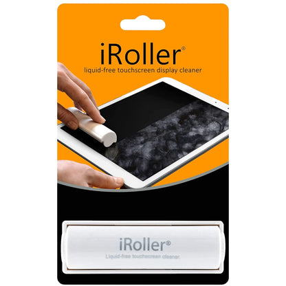 iRoller Premium Screen Cleaner, Reusable Non-Liquid, Non-Chemical Phone Cleaning Roller for iPhone, iPad, Laptop, MacBook, Computer Monitors, TV & Smartphones - No Wipes, Cloth or Spray Required