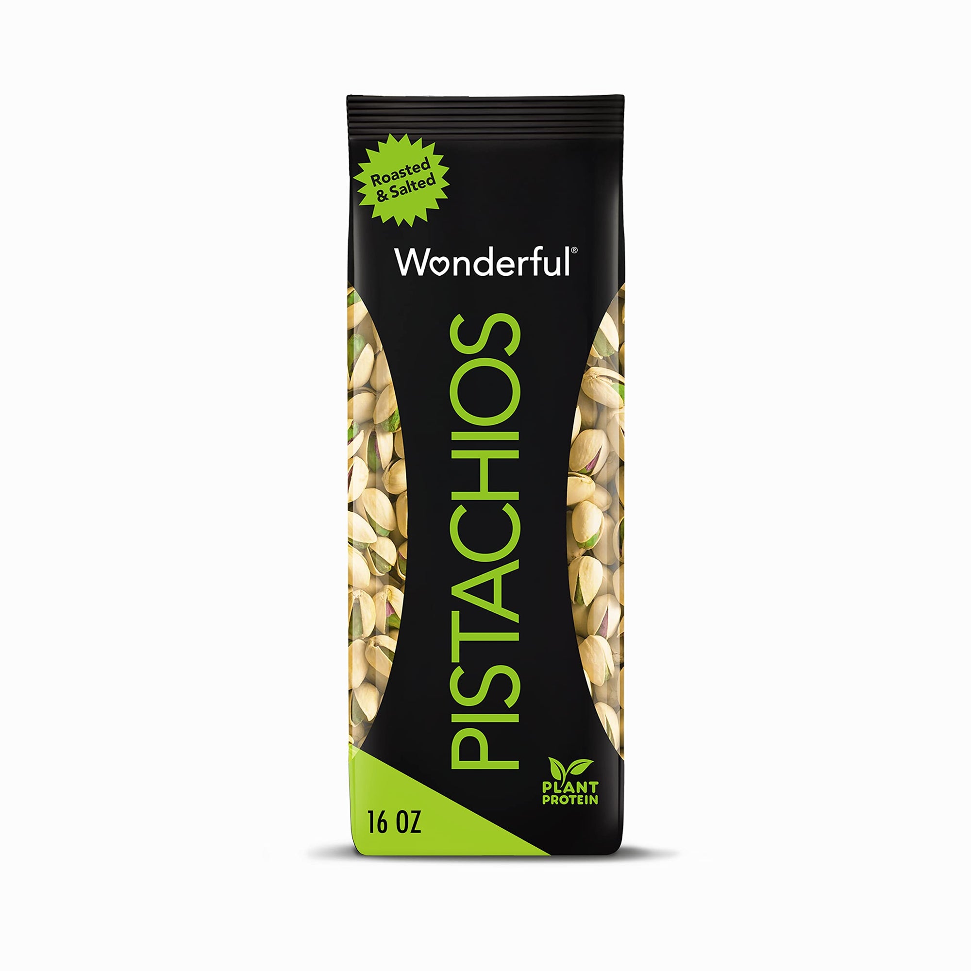 Wonderful Roasted Pistachios – 16 oz, Salted, Healthy Crunchy Snack