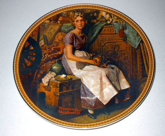 Edwin M. Knowles "Dreaming in the Attic" Collector's Plate