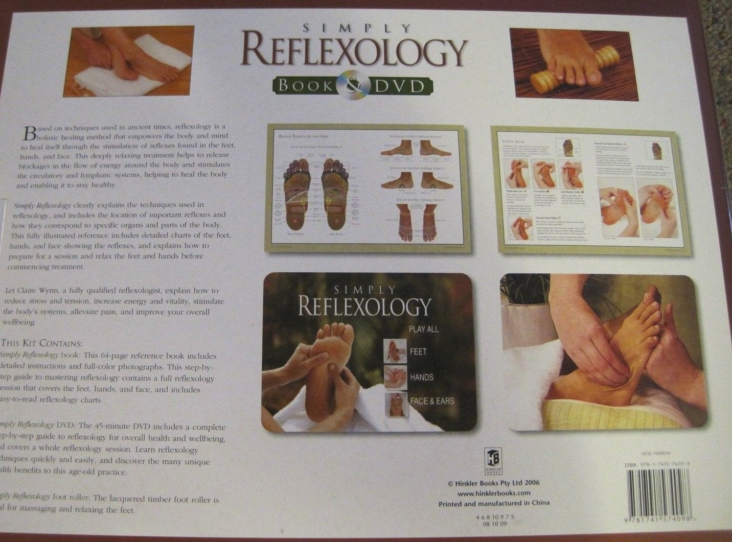 Simply Reflexology Book & DVD Set [Spiral-bound] Claire Wynn