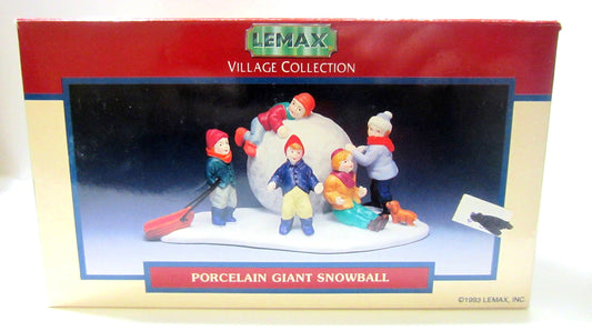 1993 Lemax - Hand Painted Porcelain Giant Snowball