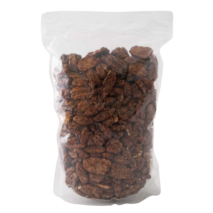 Gourmet Cinnamon Roasted Pecans 24 oz (1.75 lb) Bag: Addictive Snack/Treat to Satisfy Your Sweet Tooth | Artisan Hand-Roasted Nuts Fresh to Order by Pop’N Nuts