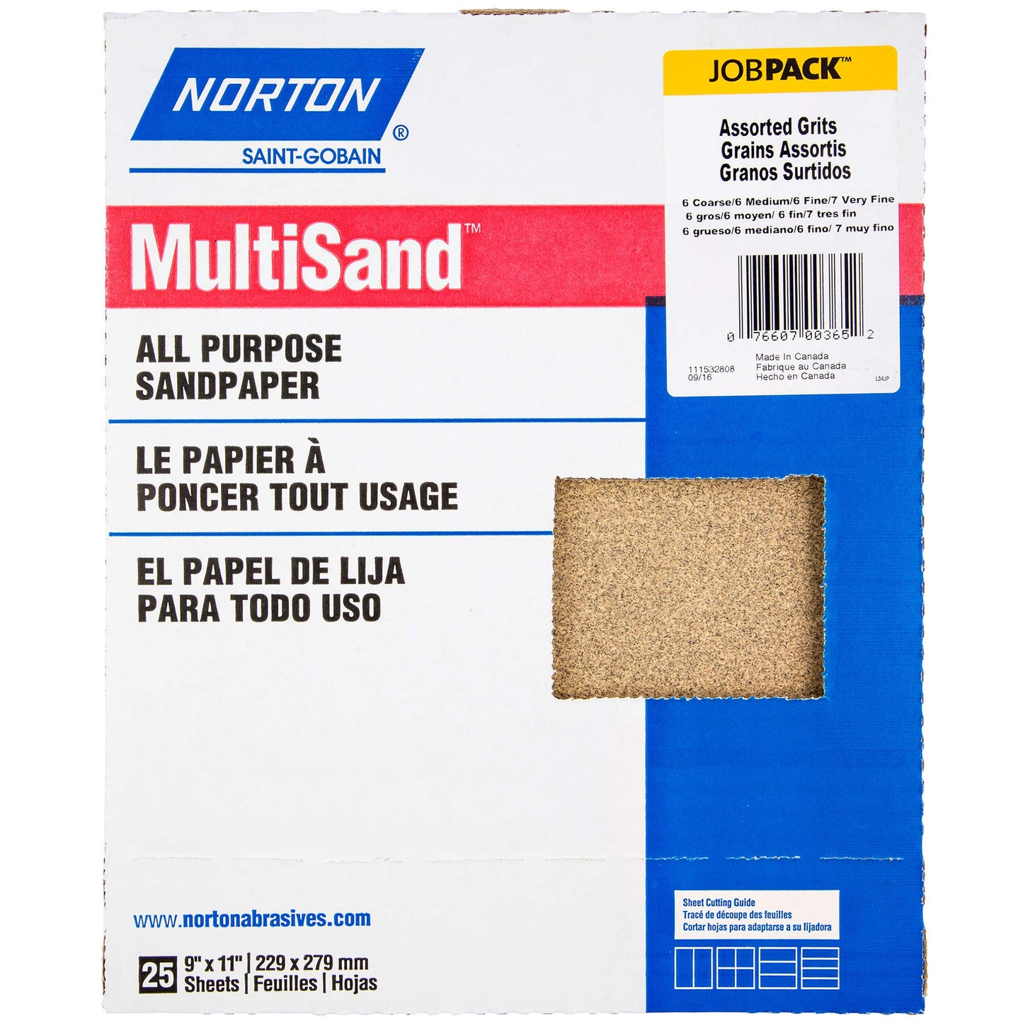 Sanding Sheet Asst, 25 Pc, 9x11 in