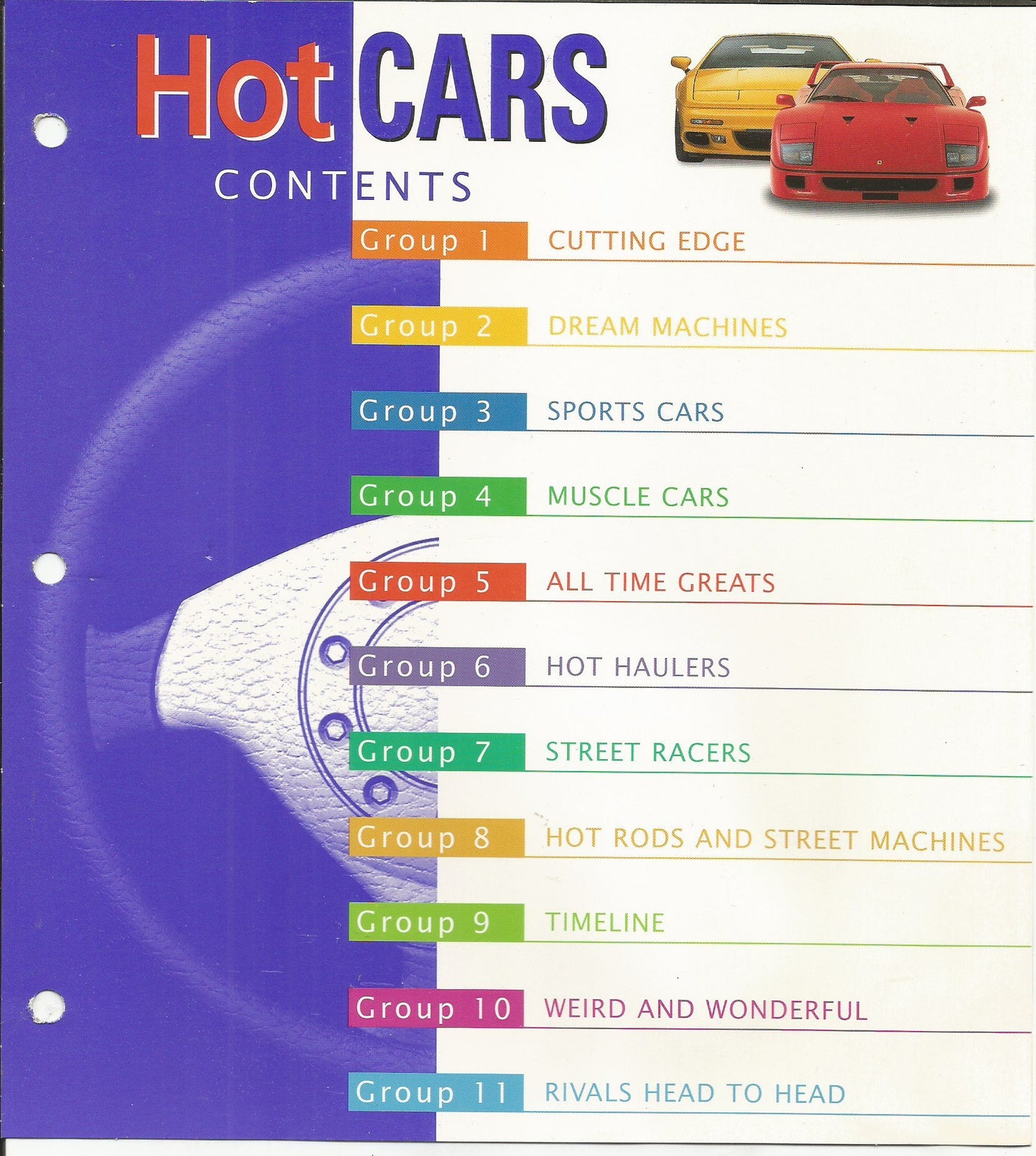 Hot Cars: Under the Hood, On the Track, Behind the Wheel [Ring-bound] International Masters Publishers