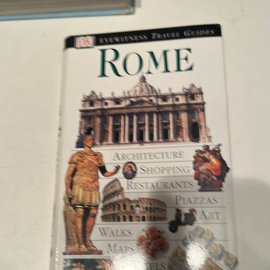 EveryMailBox Rome travel guide book with images of architecture shopping restaurants and maps