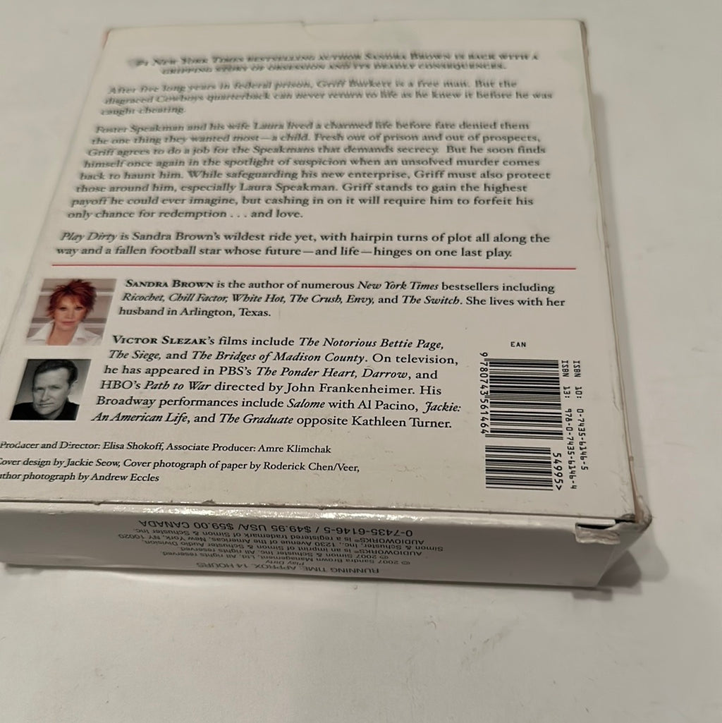 Sandra Brown Dirty Audiobook - Unabridged Read by Victor Slezak