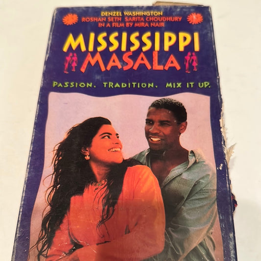 Experience the Vibrant Melting Pot of Cultures with Mississippi Masala on VHS Tape - A Timeless Classic!