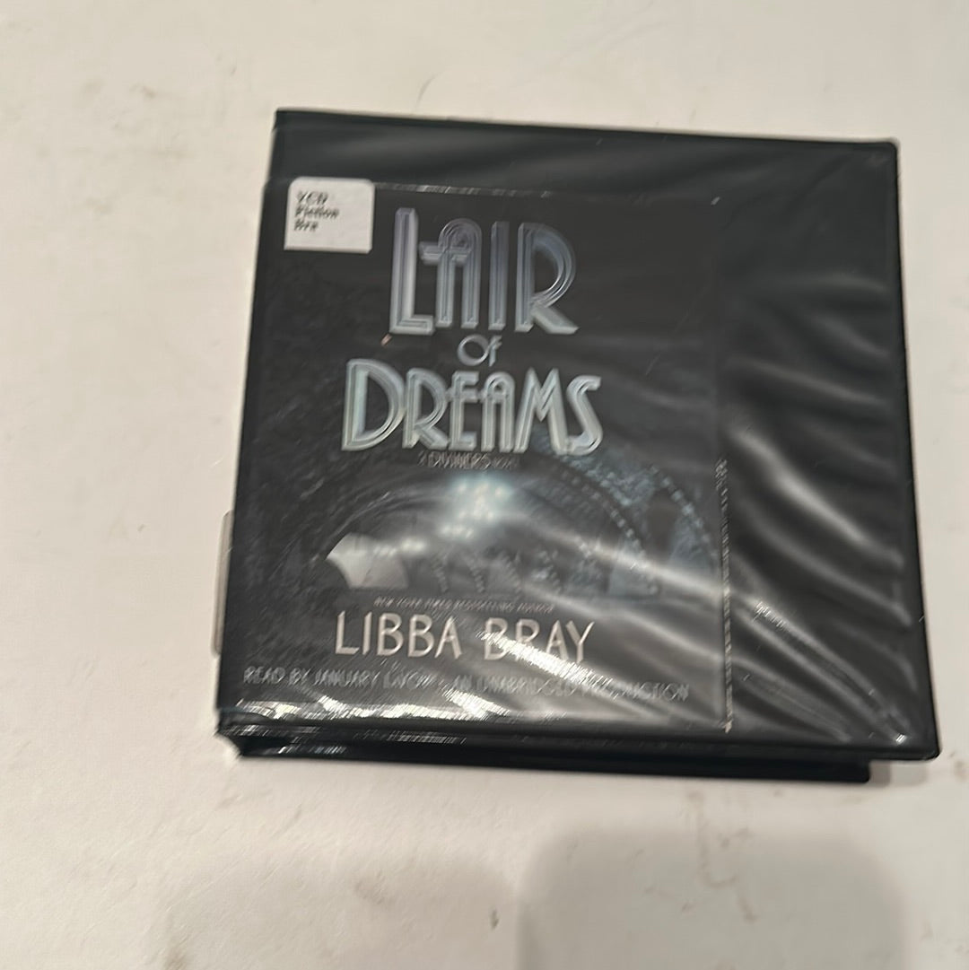 Lair of Dreams audiobook by Libba Bray in black case with title and author name on cover
