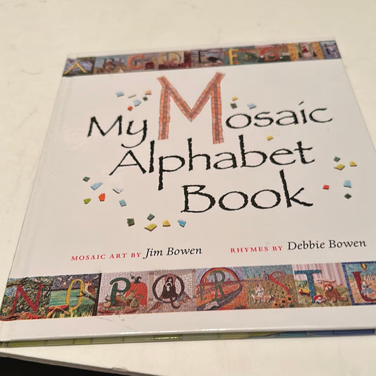 My Mosaic Alphabet Book by EveryMailBox children's alphabet learning book with colorful mosaic art and rhymes