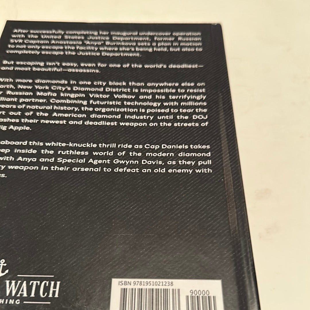 Back cover of The Russians Greed book by EveryMailBox with summary and barcode